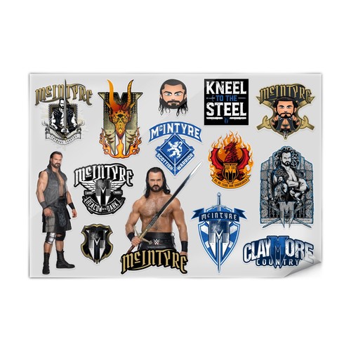 Wwe drew mcintyre - stickers, &